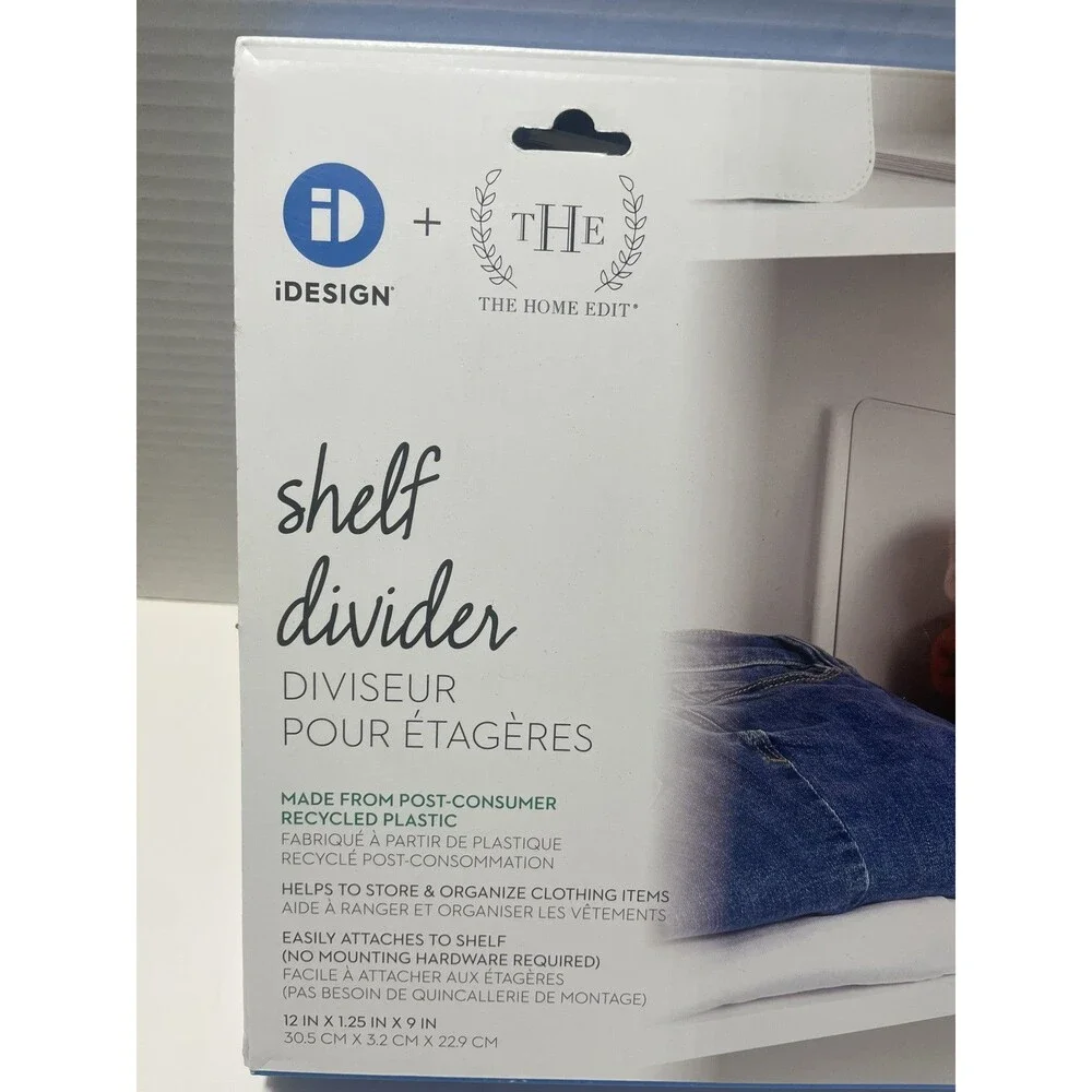 The Home Edit Shelf Divider Helps Store & Organize Clothing, Bags, Shoes Clear